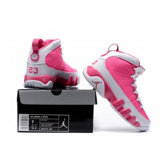 Peach jordan 9 store